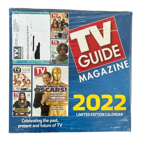 NEW TV Guide Magazine 2022 Limited Edition Wall Calendar SEALED TV History - Picture 1 of 6